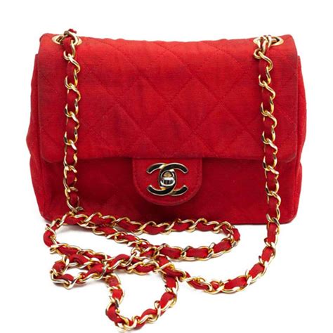 mini sac chanel rouge|chanel collection bags.